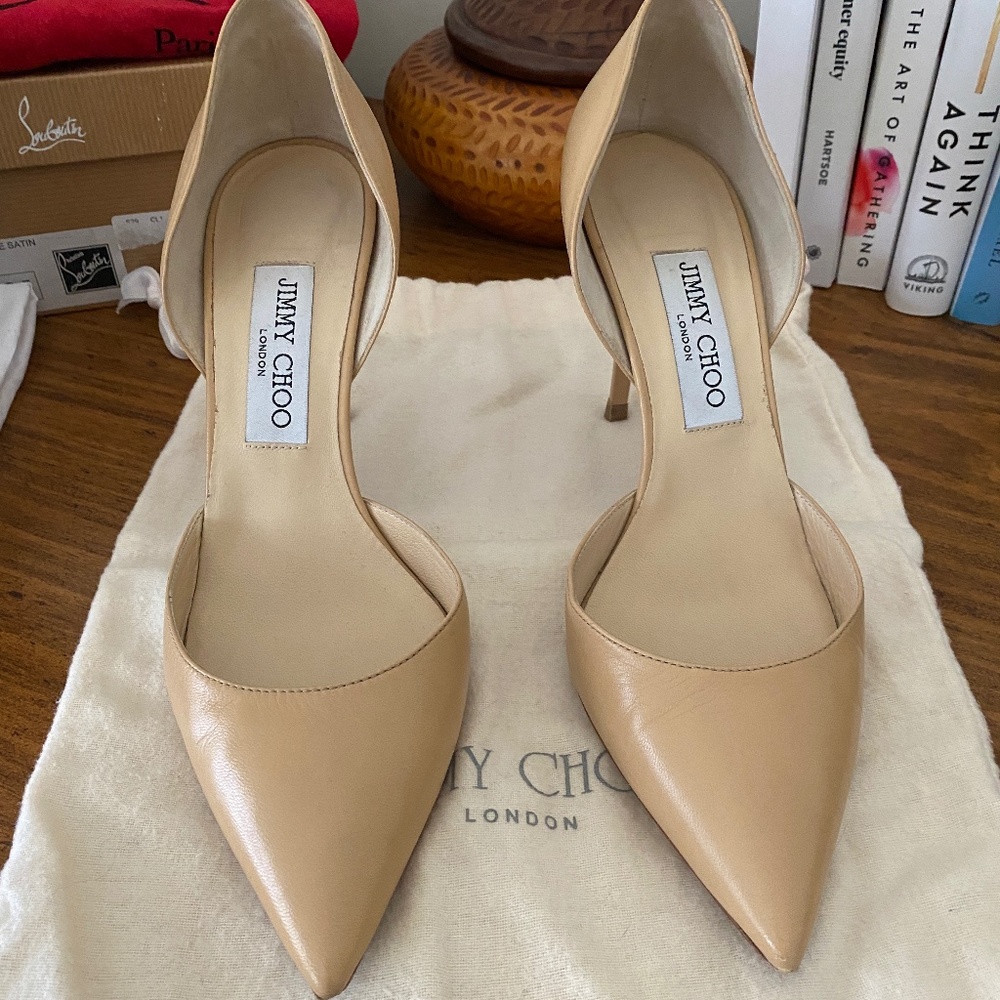 Jimmy Choo D’orsay pump 38.5 in nude